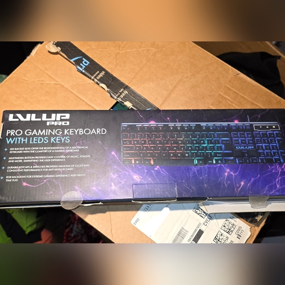 RGB LED Gaming Keyboard - Picture 2 of 2